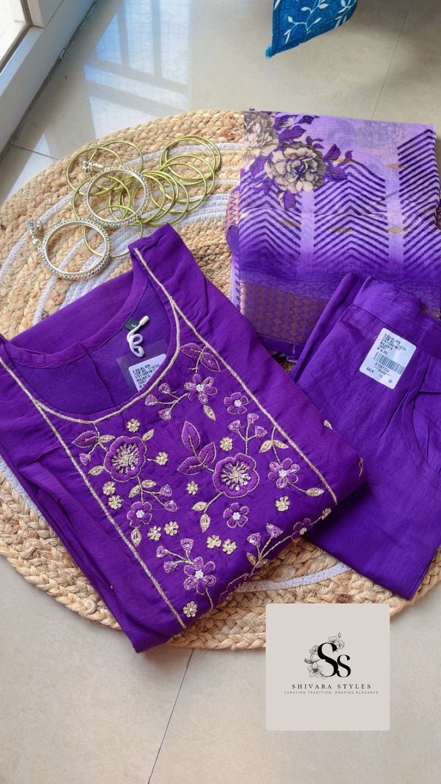 Buy Purple Kurta Set Online – Stylish Women’s Ethnic Wear