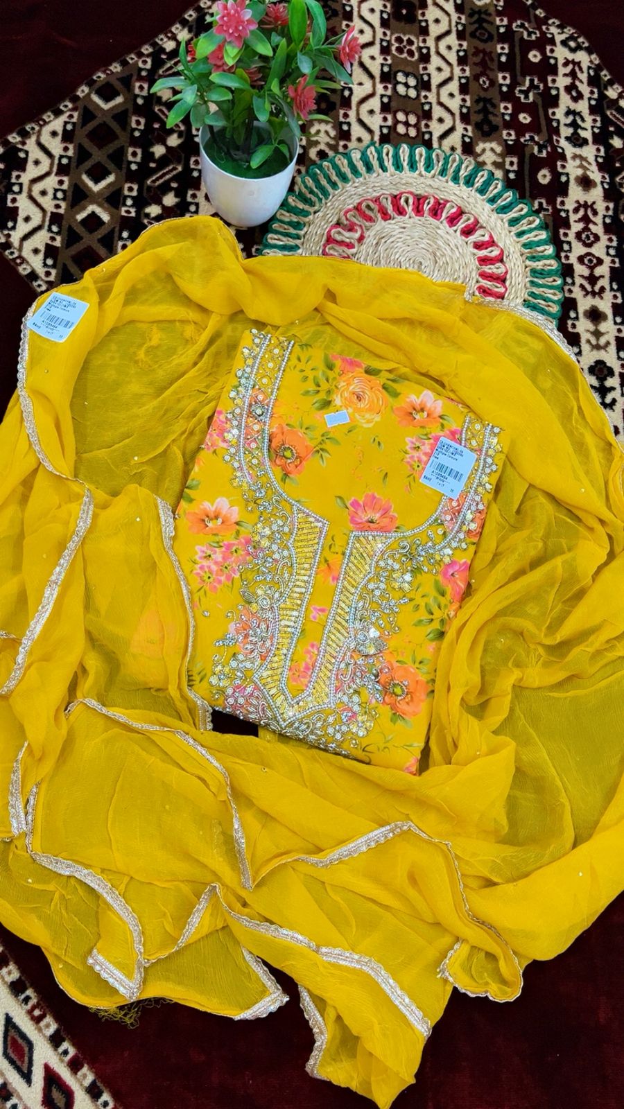 Yellow Suit for Women | Festive Stitched Ethnic Wear