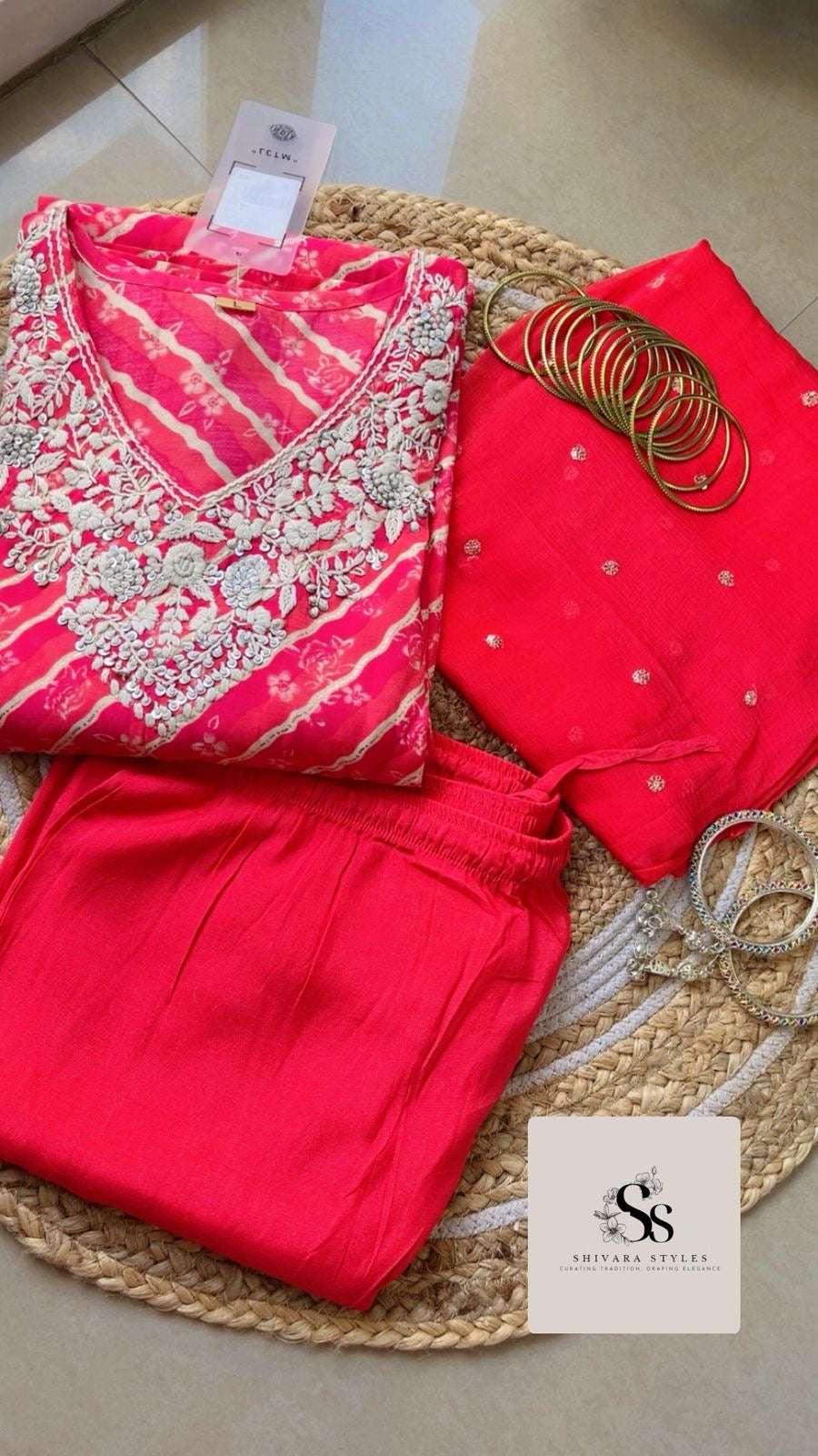 Carrot Red Kurta Set for Women | Premium Ethnic Wear Online