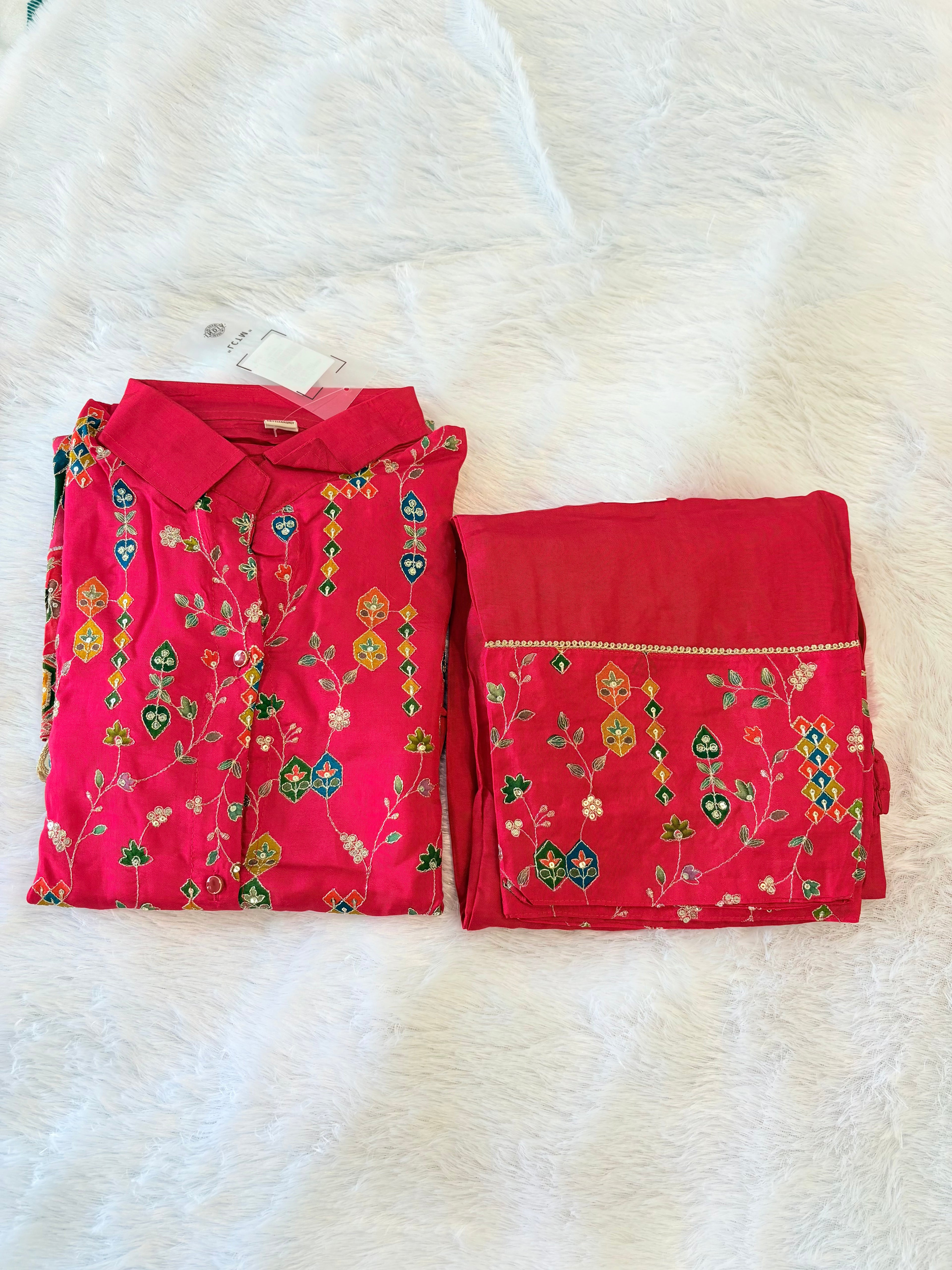 Red Fancy Coord Set for Women | Festive & Party Wear Online ✅