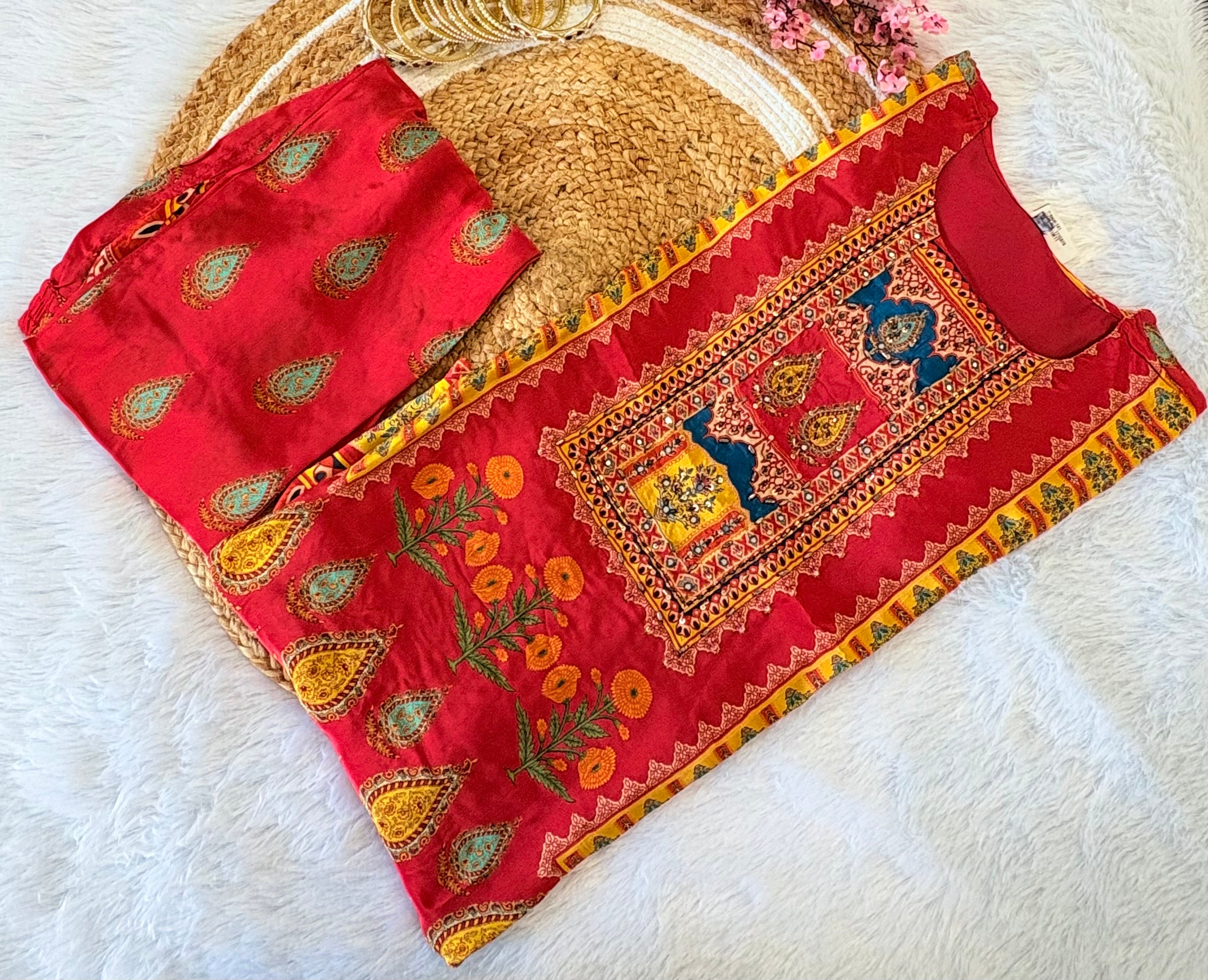 Red Coord Set for Women | Stylish Ethnic & Modern Wear
