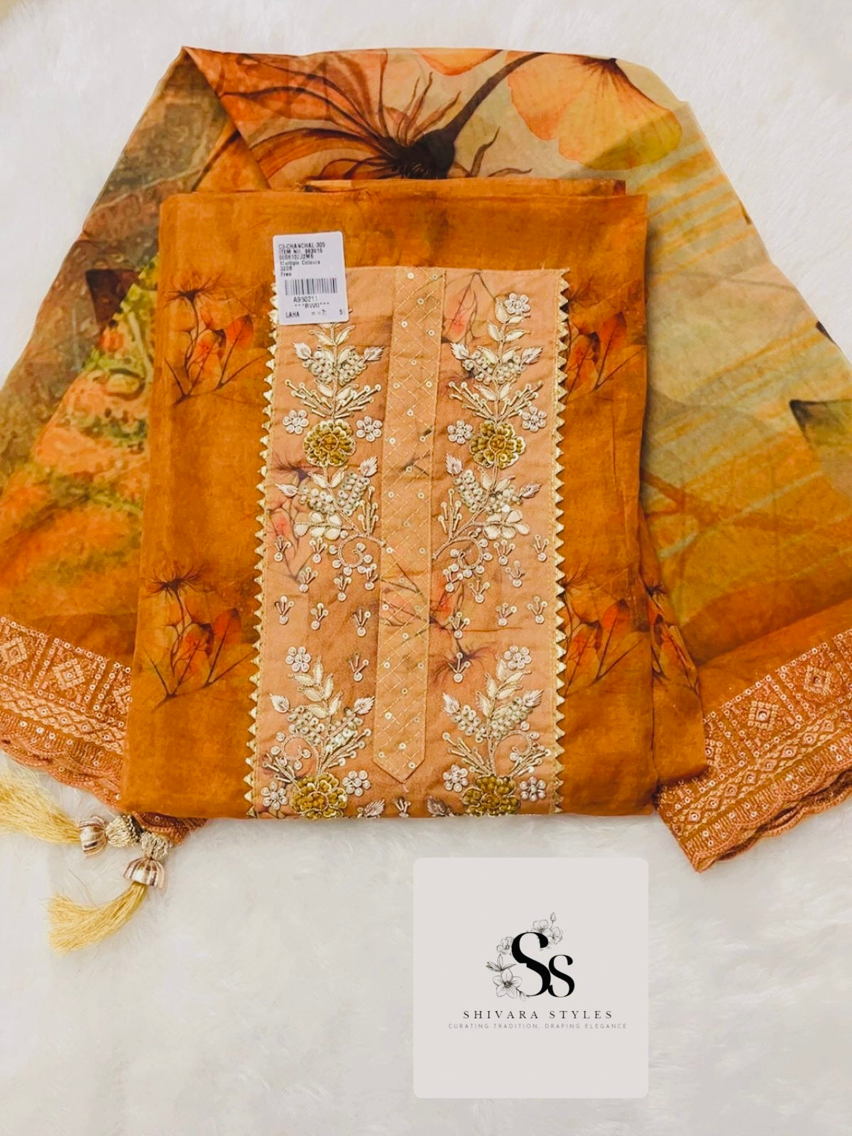 Rust unstitched Rust Unstitched Suit for Women | Premium Fabric | Elegant Ethnic Wear Online